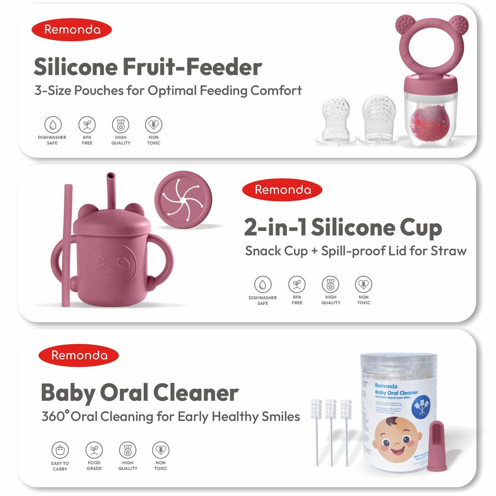 Remonda ergonomic baby utensils for easier feeding sessions