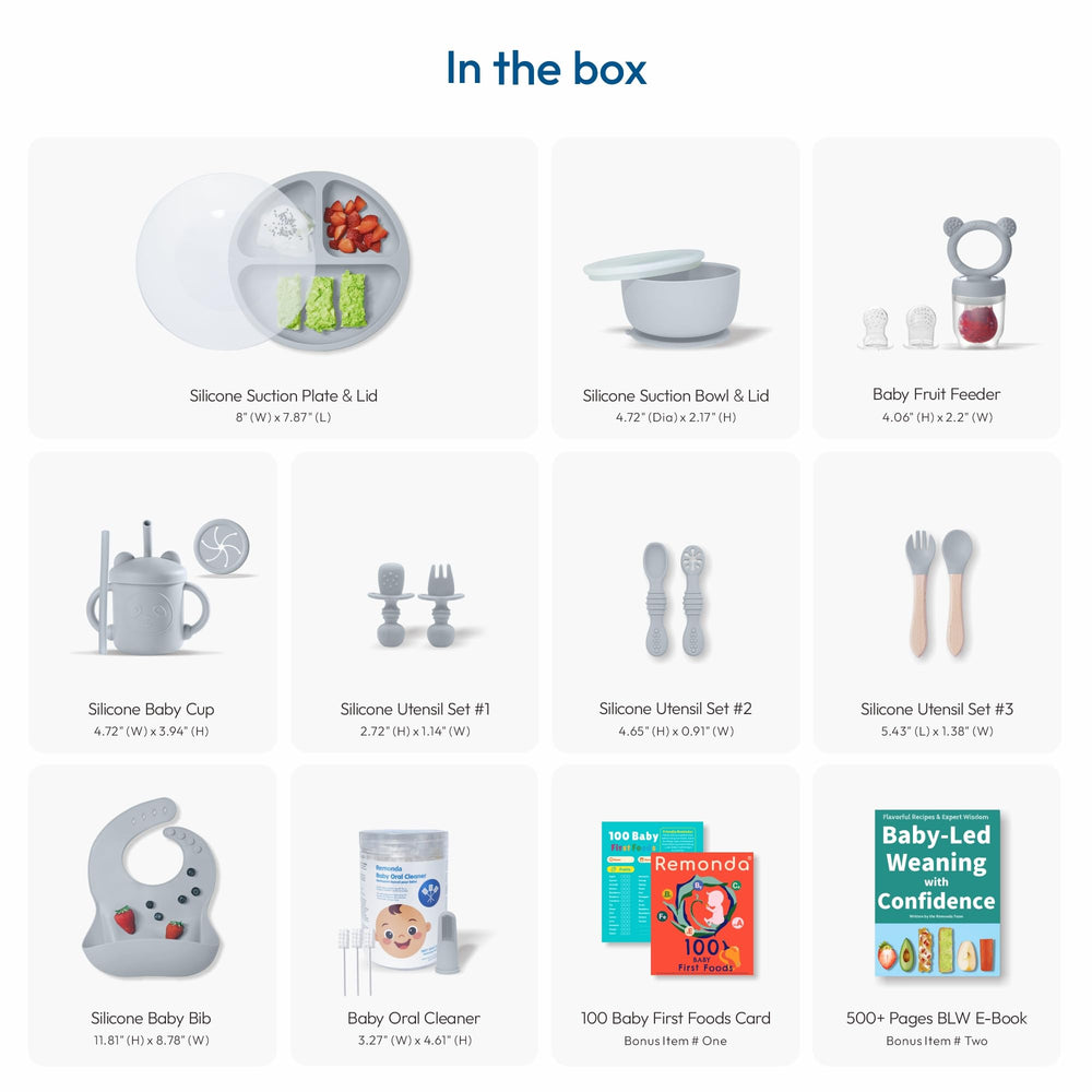 Remonda self-feeding utensils sized for tiny hands and confident self-feeding.