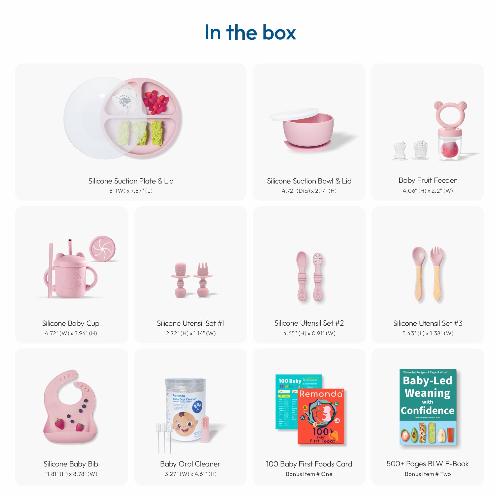 Remonda three pairs baby utensils designed for tiny hands and self-feeding