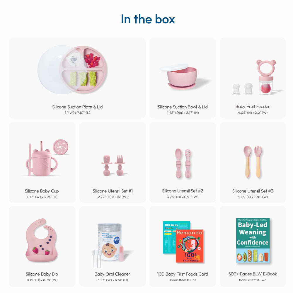 Remonda three pairs baby utensils designed for tiny hands and self-feeding