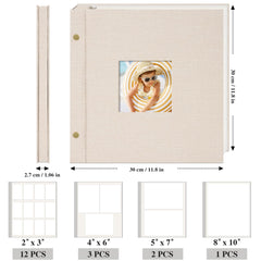 Remowith sixty-page scrapbook keeps memories organized and ready for long-term display.
