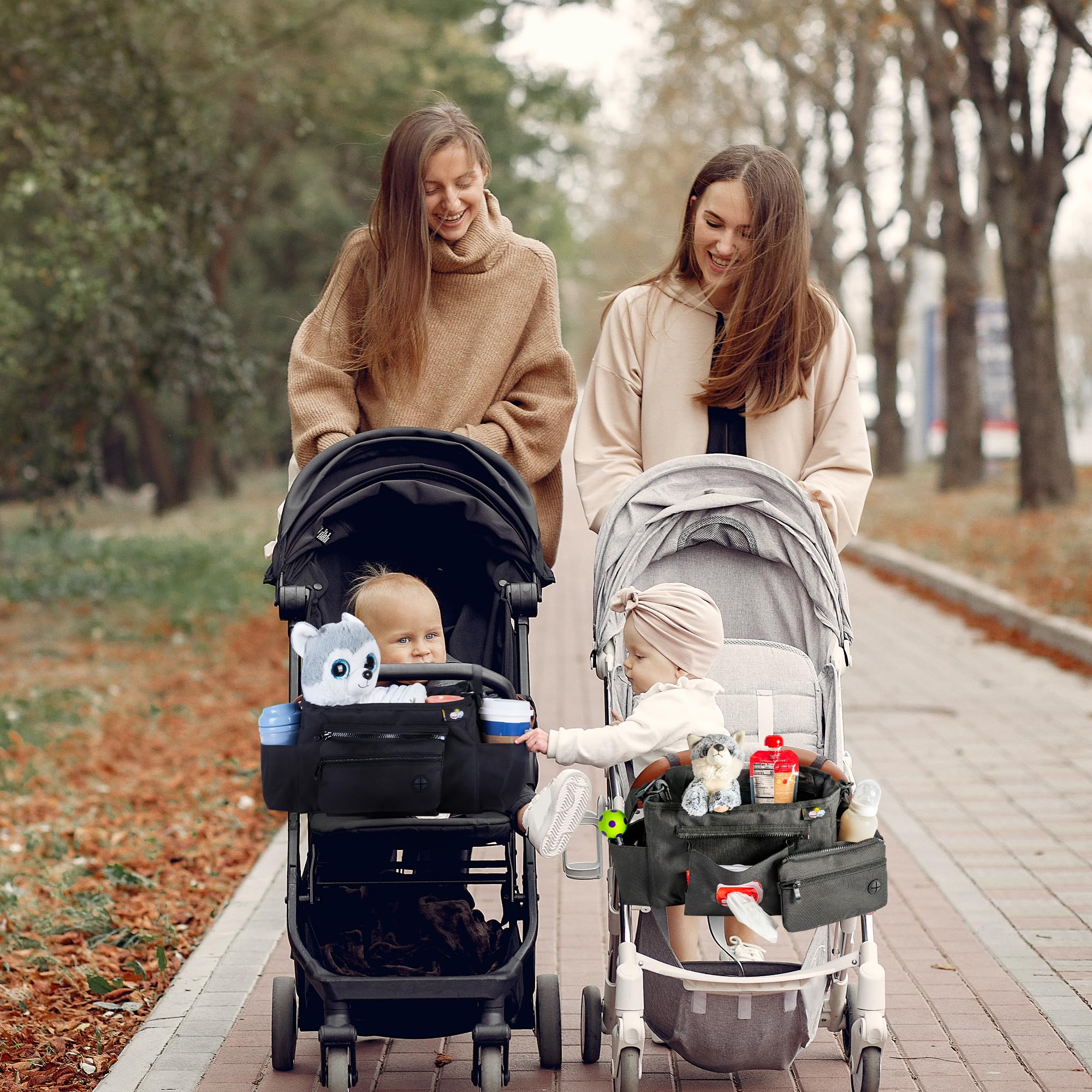 Renaissance Baby in-use on stroller demonstrates quick access and organization