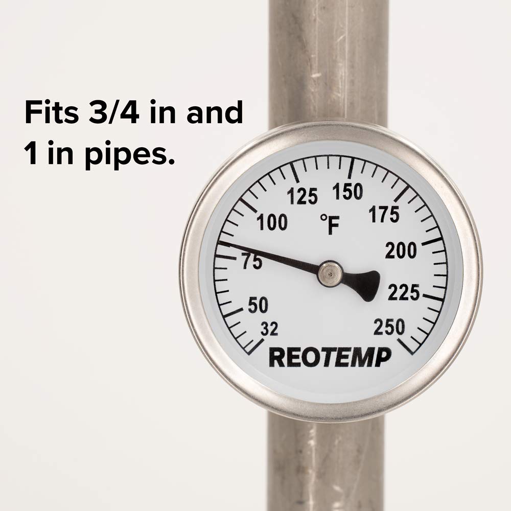 REOTEMP S2-F1 glass lens stays clear and resists yellowing for long term readability.