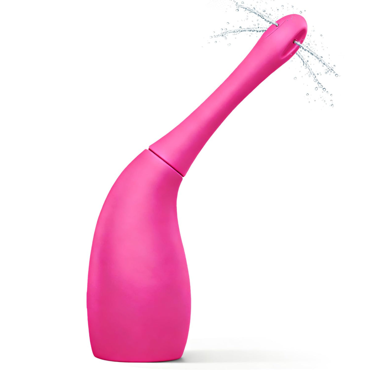 REPABLENT Anal Douche rose-red bulb—soft silicone for gentle, comfortable cleansing at home.