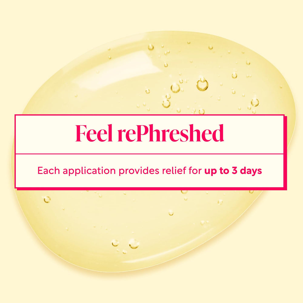 Rephresh fragrance-free formula supports sensitive skin and daily comfort.