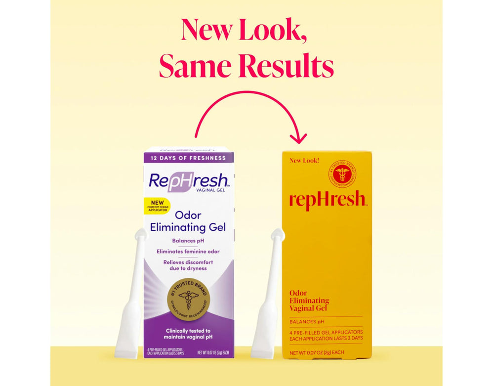 On-shelf display image of Rephresh 12-day supply.