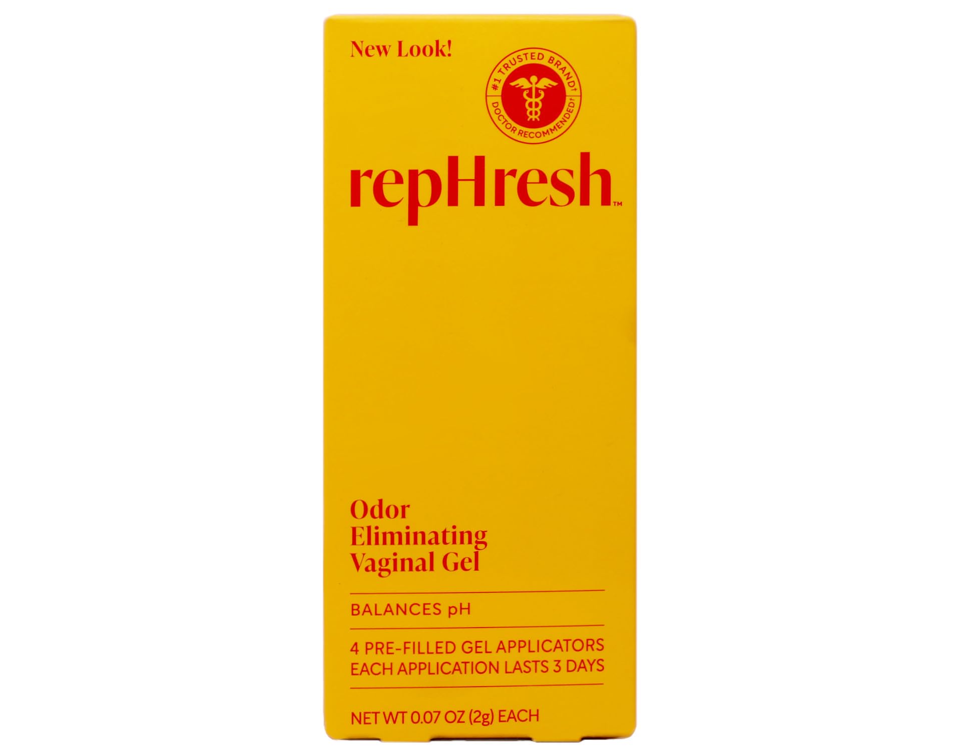 RepHresh vaginal gel pack of 3 displayed on shelf