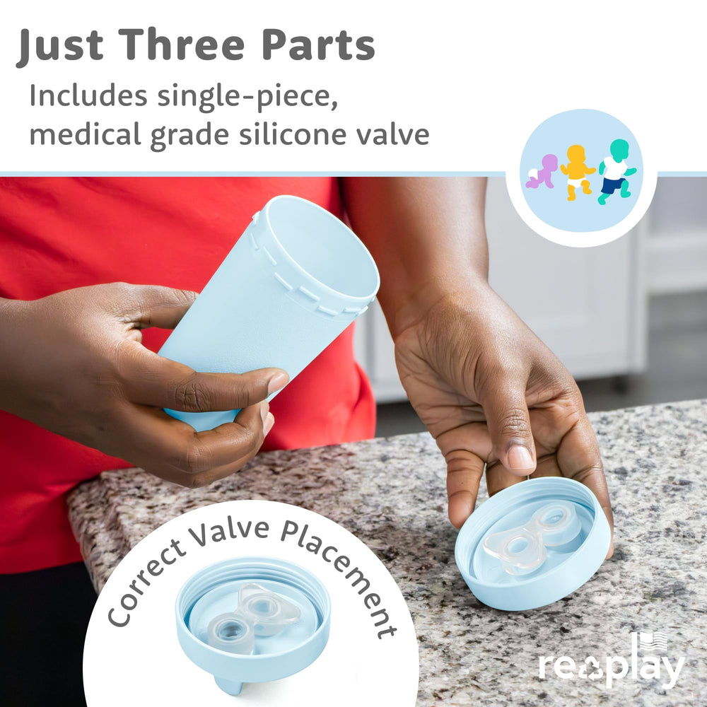 Re-Play microwave-safe cups enable quick warming of beverages