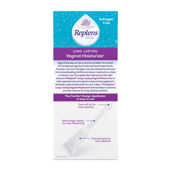 Replens includes a free Silky Smooth Lubricant sample for added comfort