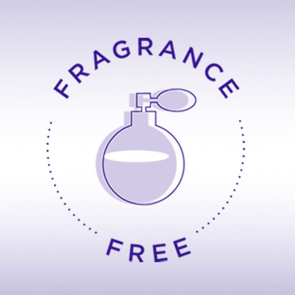 Replens packaging design emphasizing fragrance-free and estrogen-free formula