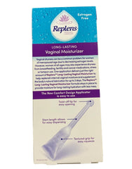 Close-up of Replens silky texture indicating smooth, fragrance-free moisture