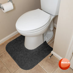 RESILIA potty mat with non slip backing protects floors from splashes.