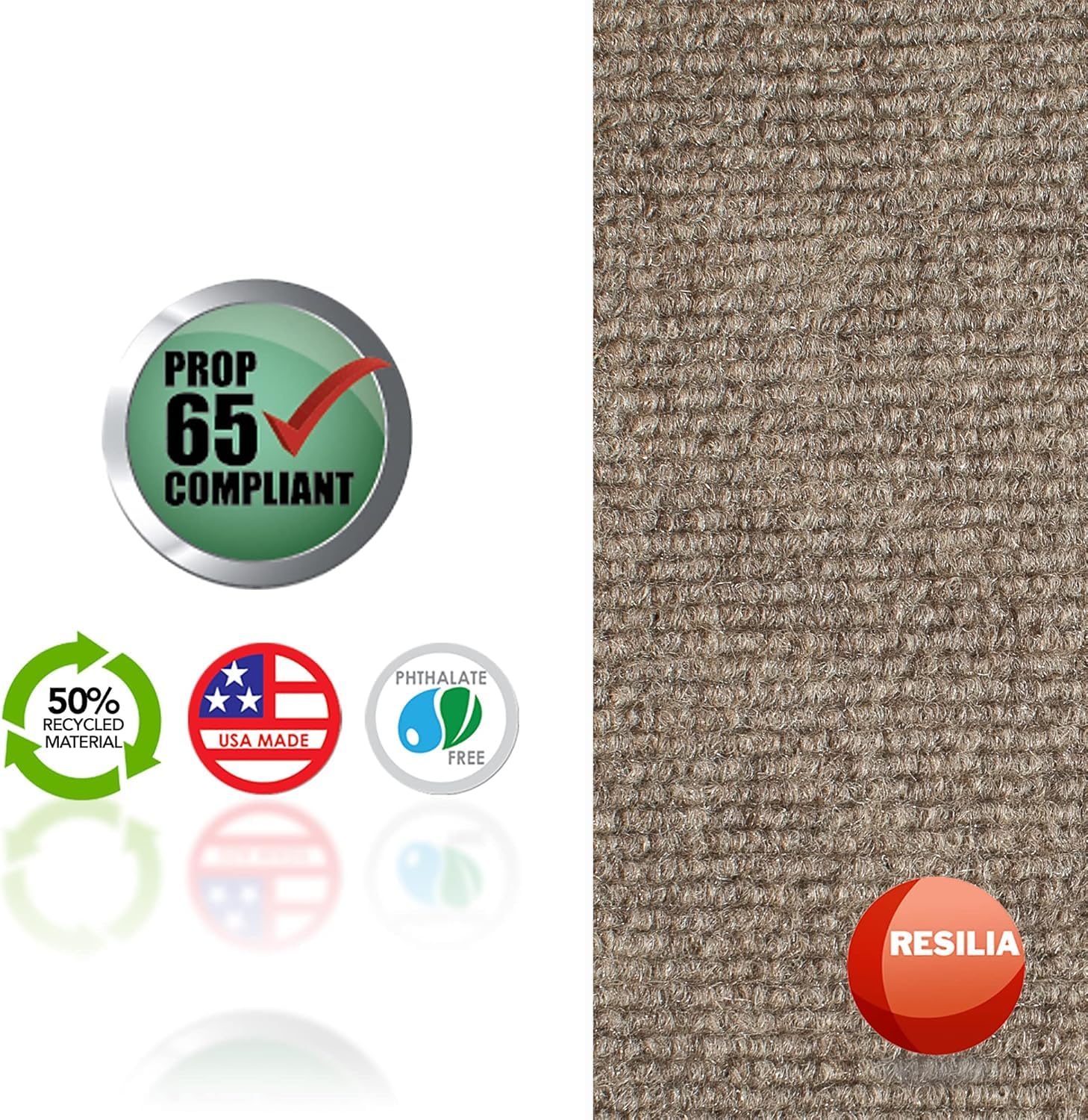 RESILIA room surface protector mat tan guards floors from splashes