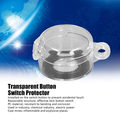 Respicefinem push-button lockout transparent cover, keeps buttons safe during maintenance.