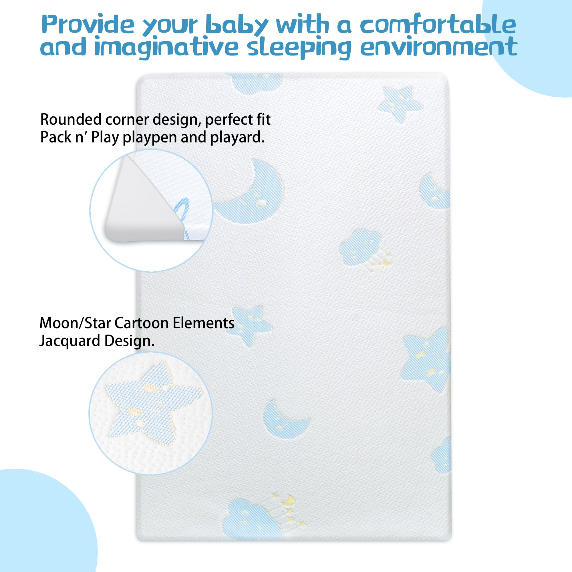 Ressainic pack n play mattress waterproof cover protects against accidents