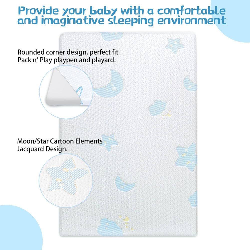 Ressainic pack n play mattress waterproof cover protects against accidents