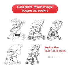 RESTCLOUD shade with safety zipper for easy check on baby