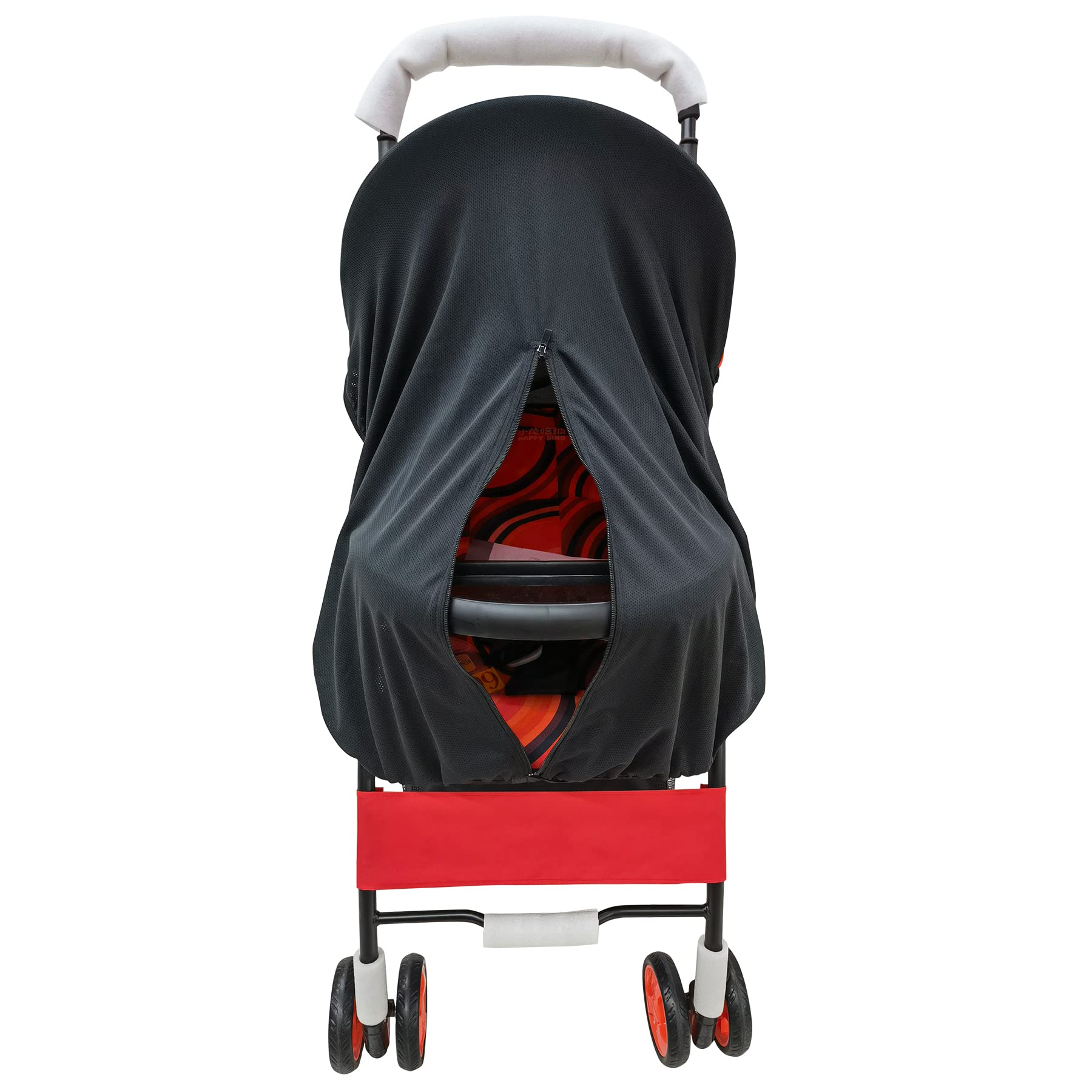 RESTCLOUD sun shade for strollers providing full coverage and UV protection during sunny strolls