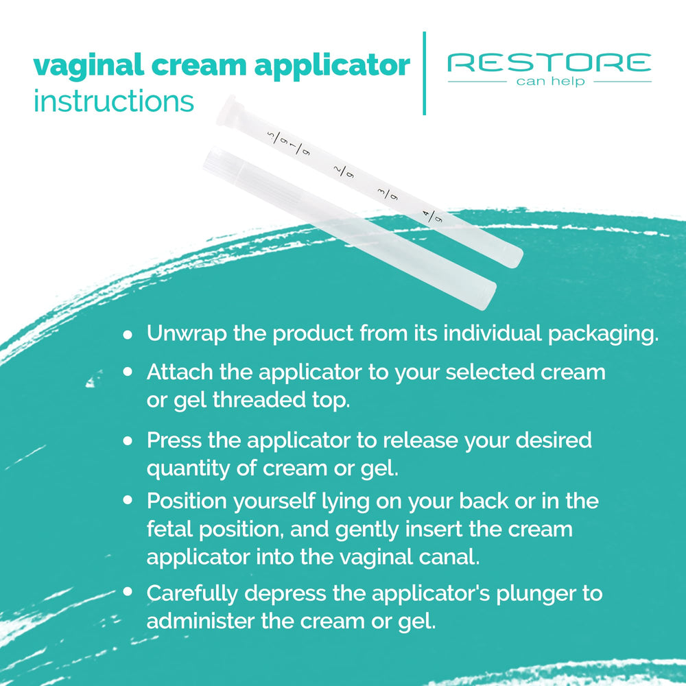 Restore Can Help comfort tip threaded design for smooth, comfortable application.