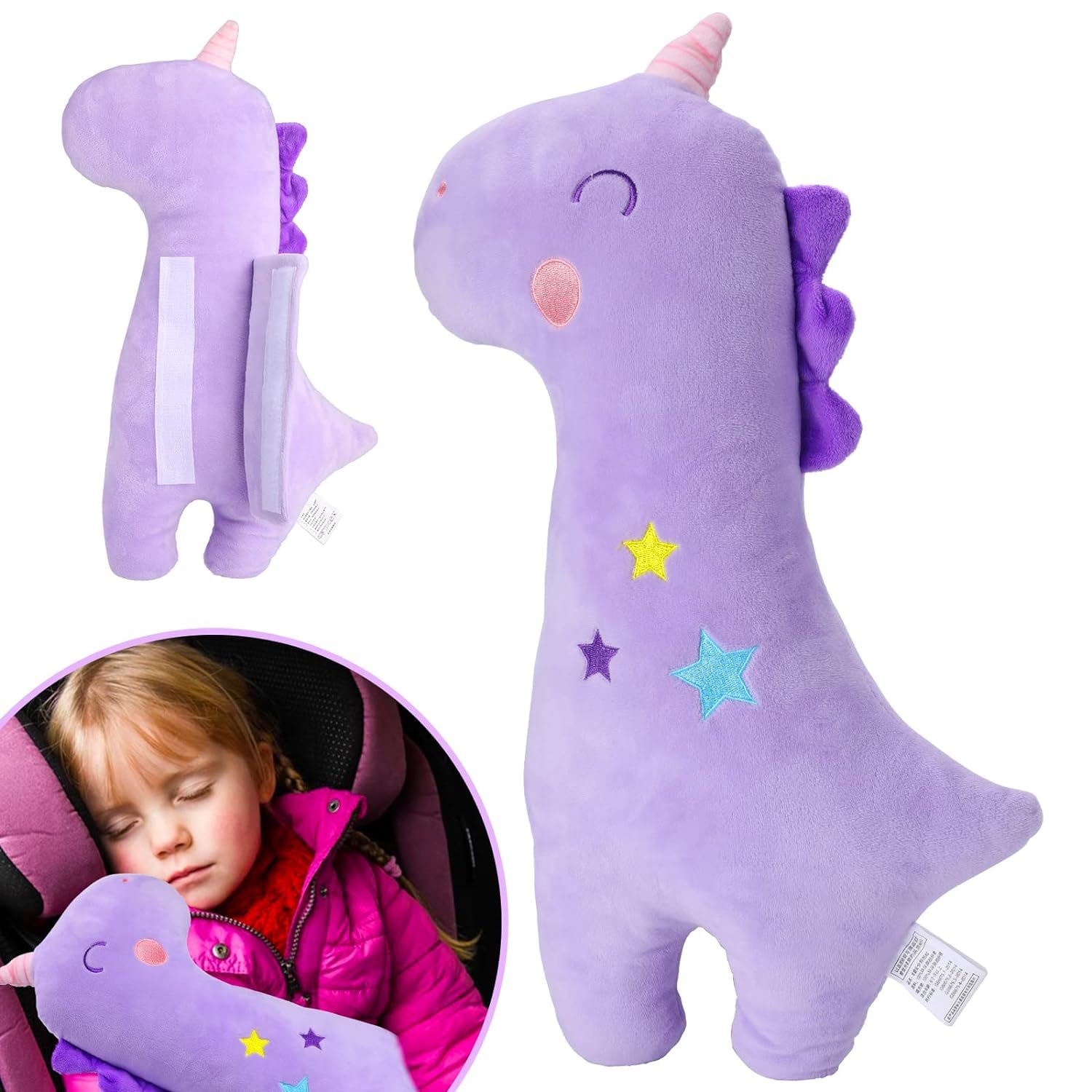 Resulzon Seatbelt Cushion with comfortable padding supports shoulder comfort on travels.