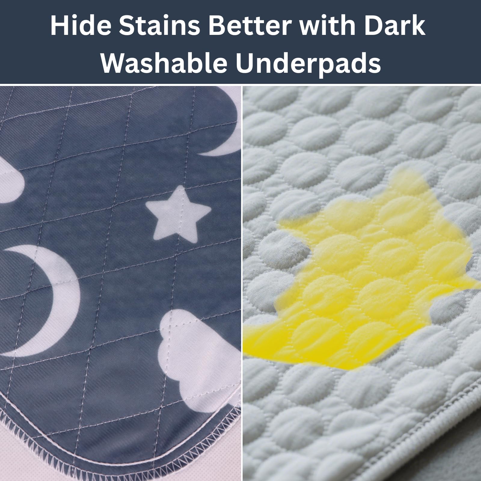 Retrona underpads protect beds, couches, and floors from accidents.