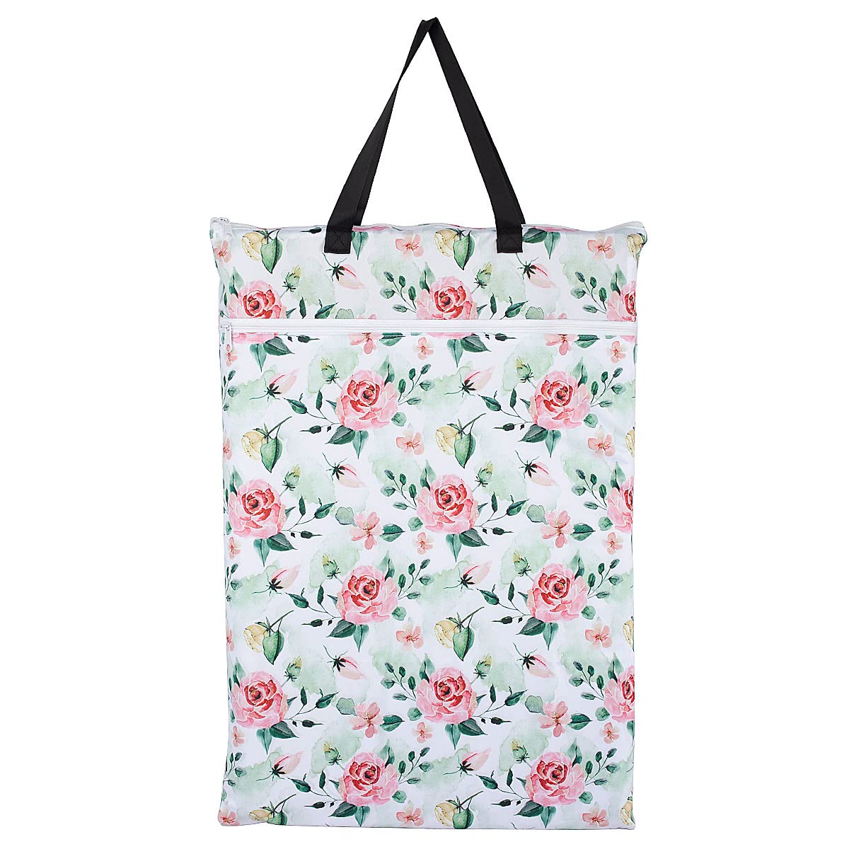 ReUseLife hanging wet/dry diaper bag with two handles for door-hanging convenience and easy access.