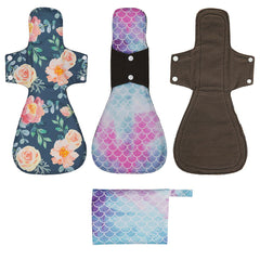 ReUseLife 16-inch cloth pad laid flat to show surface area and width.