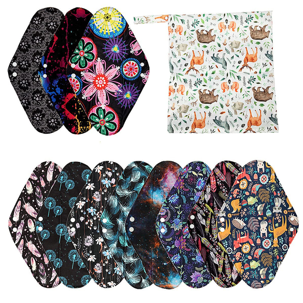 ReUseLife overnight 14-inch pad close-up showing soft fabric and layering