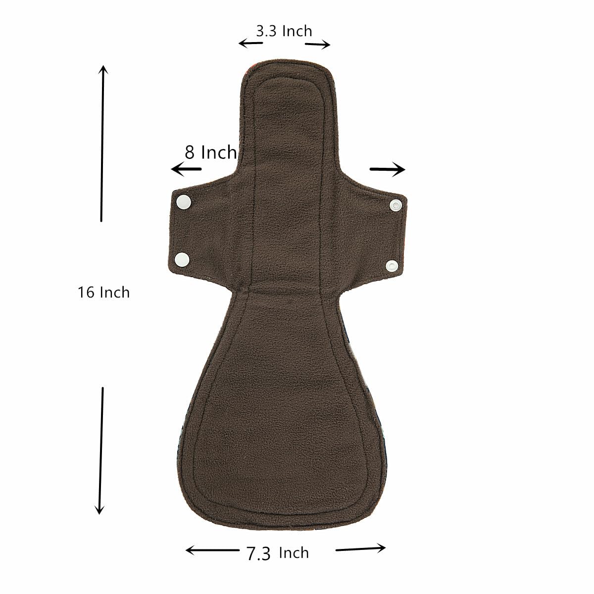 ReUseLife pad wings with snap closure for secure fit around underwear.