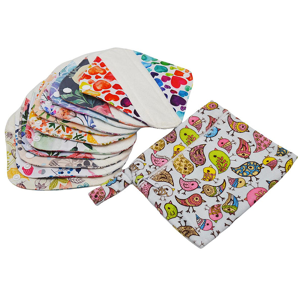 ReUseLife pads positioned with underwear for easy daily use.