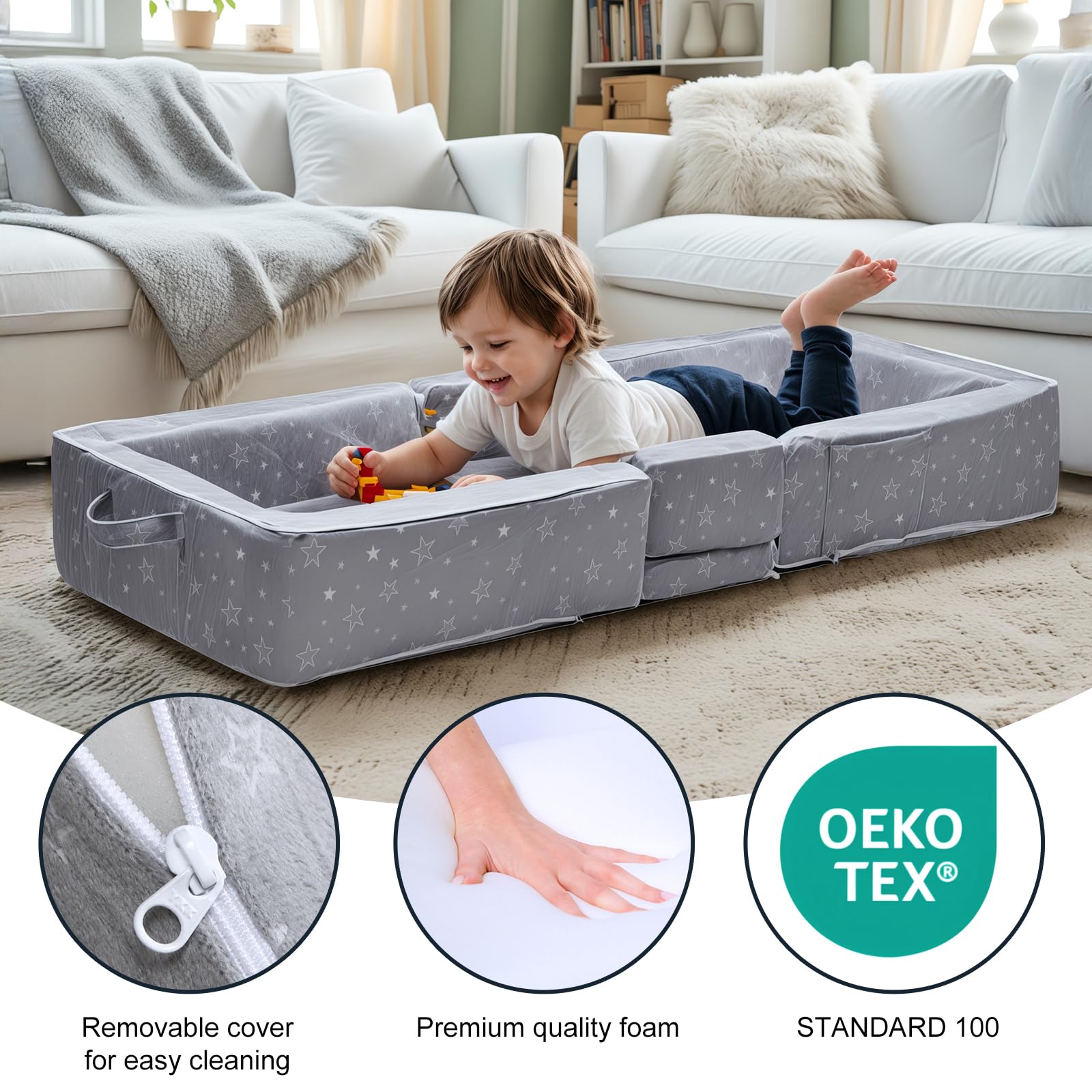 REAWUL crystal velvet cover is machine washable for easy care