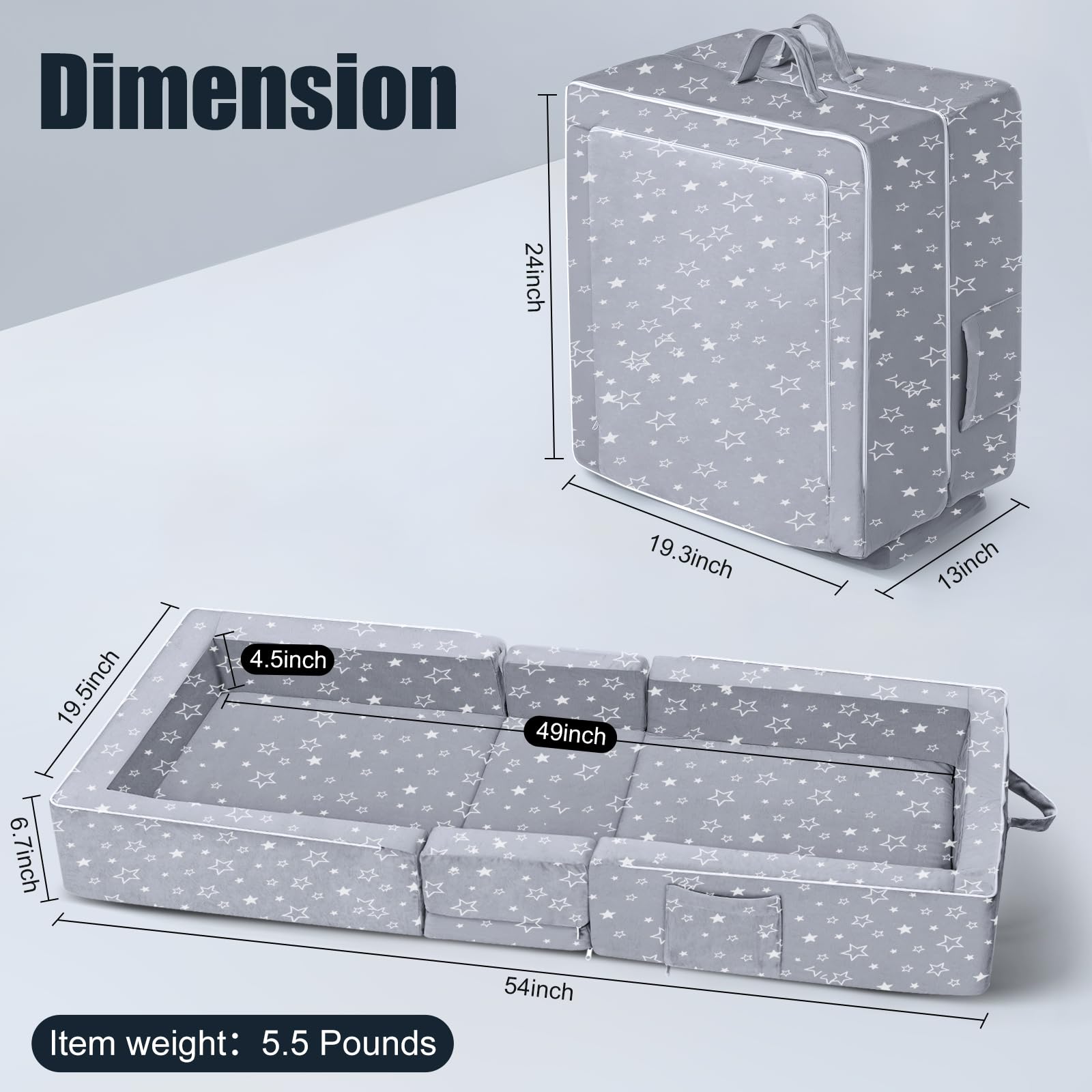 REAWUL toddler bed with guardrails ensures safe sleeping space