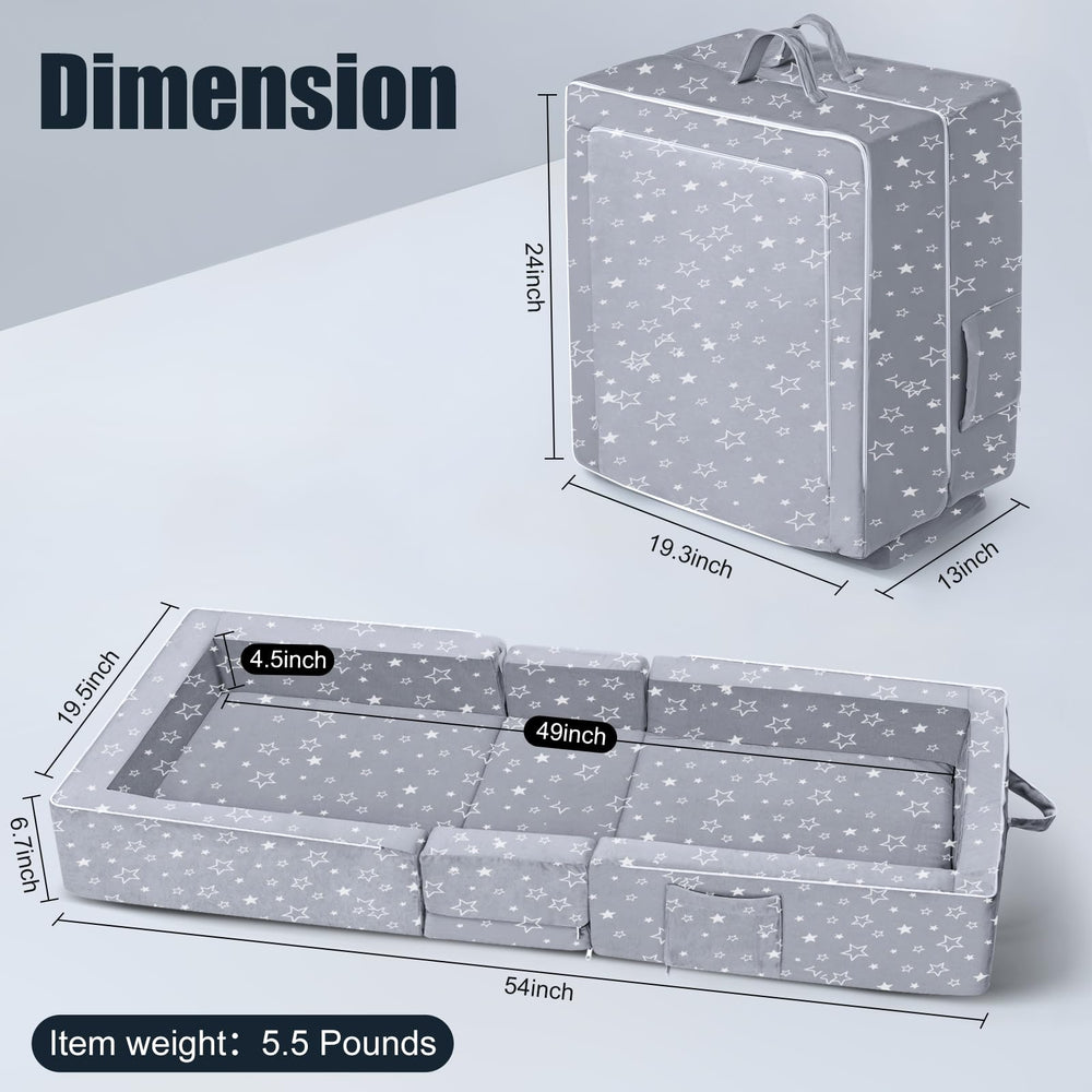 REAWUL toddler bed with guardrails ensures safe sleeping space