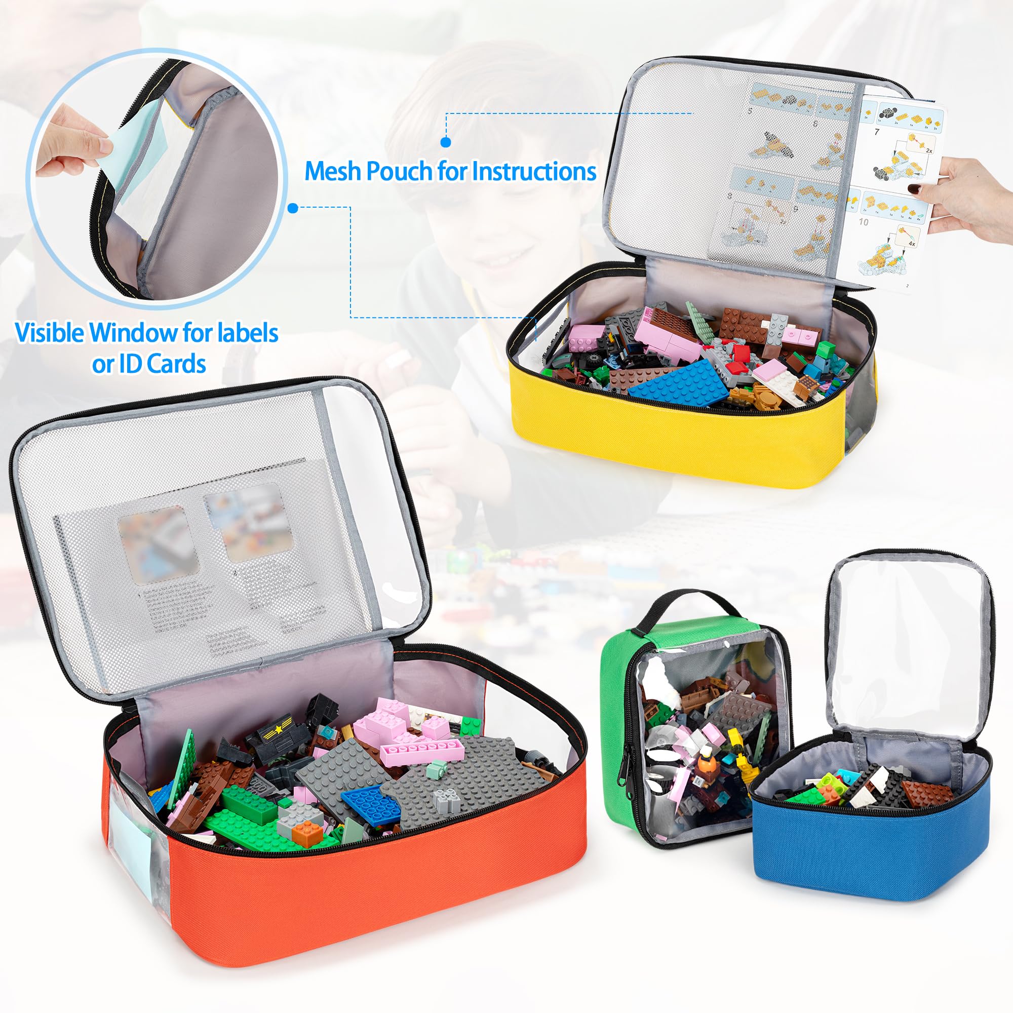 Rexmica small blue bag with side pocket ideal for tiny parts and easy reach