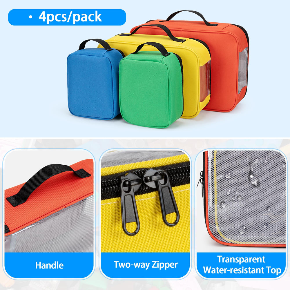 Rexmica small green bag with side pocket for organizing small parts on the go