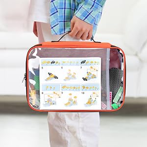Rexmica travel-friendly 4-piece set keeping blocks organized during trips