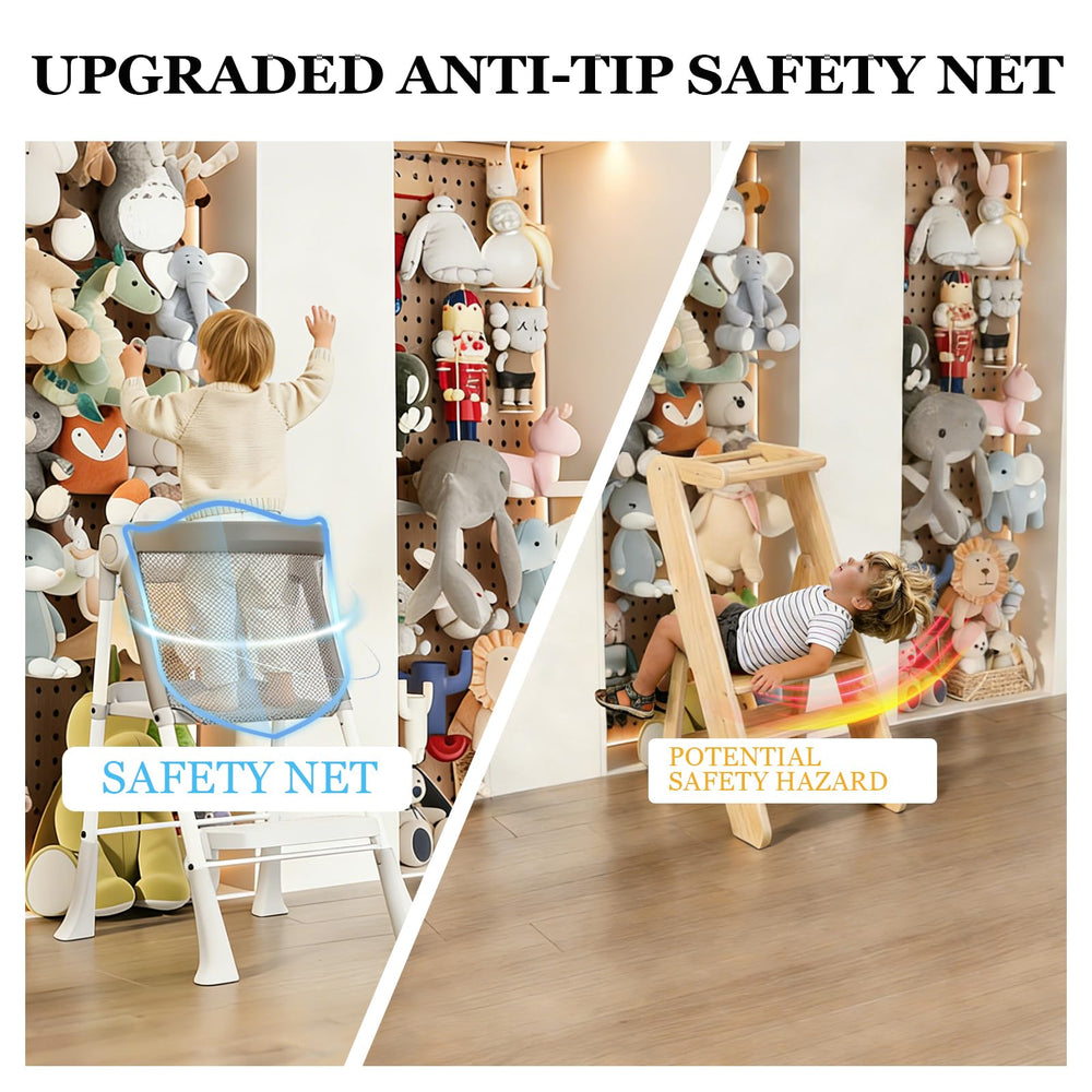 RGKQSY anti-tip V-bracket boosts stability during use.