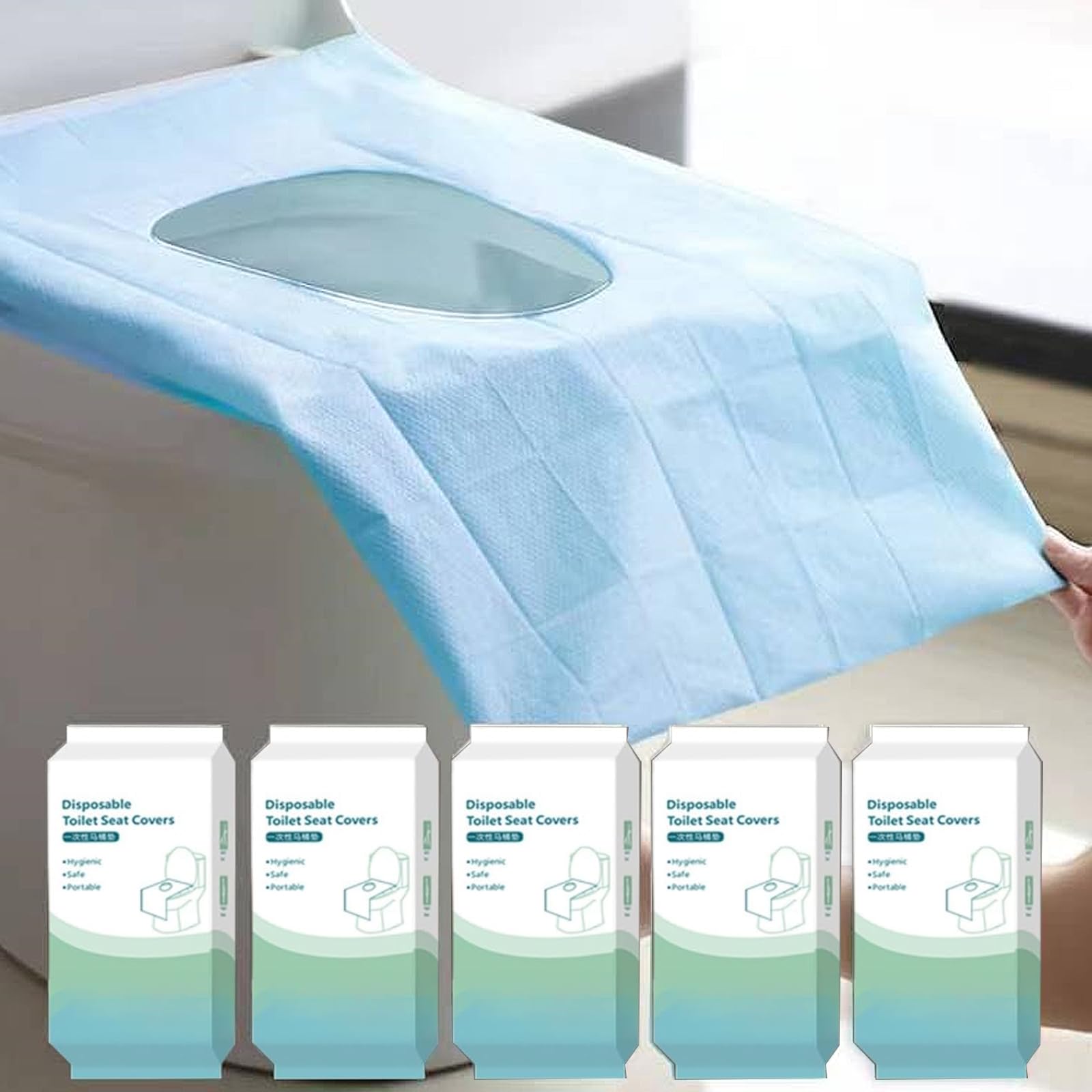 Rgqphantom toilet seat cover unfolded 16x24 inches provides on-the-go moisture protection