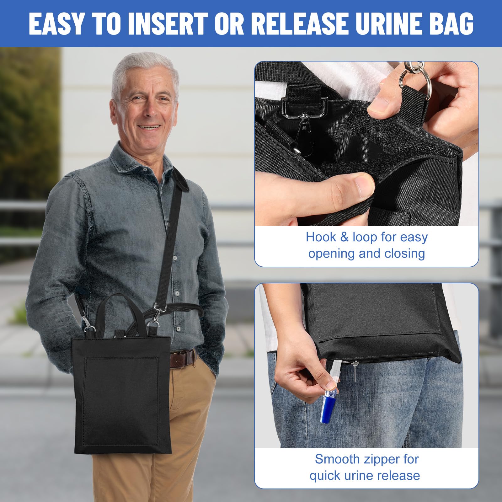 Rhino Valley crossbody strap option for hands-free daily activities.