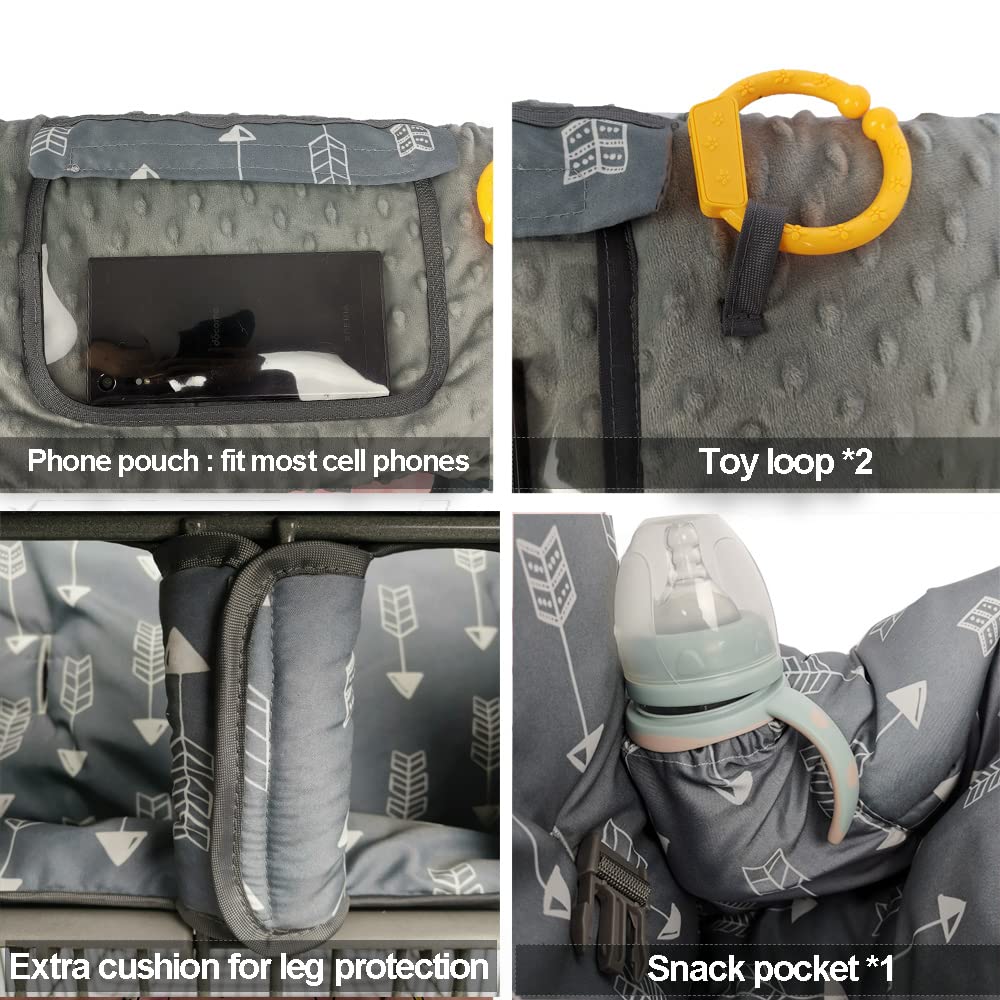 RHYDEER multi-use cart cover folds compactly for travel and nap times