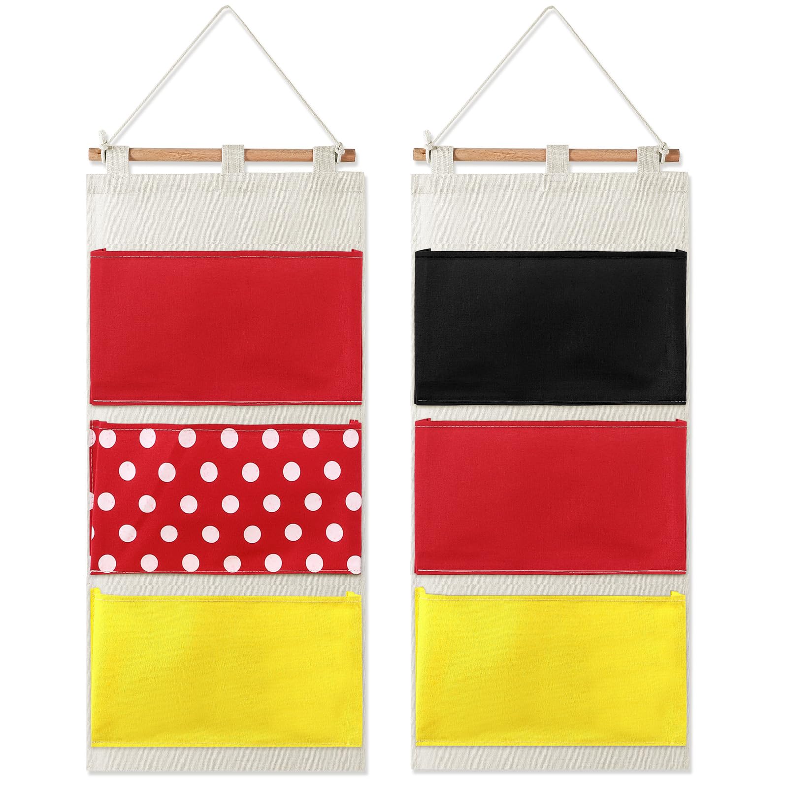 Riakrum fish extenders on a cabin door with three pockets for organized travel gift storage.