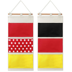 Riakrum fish extenders on a cabin door with three pockets for organized travel gift storage.
