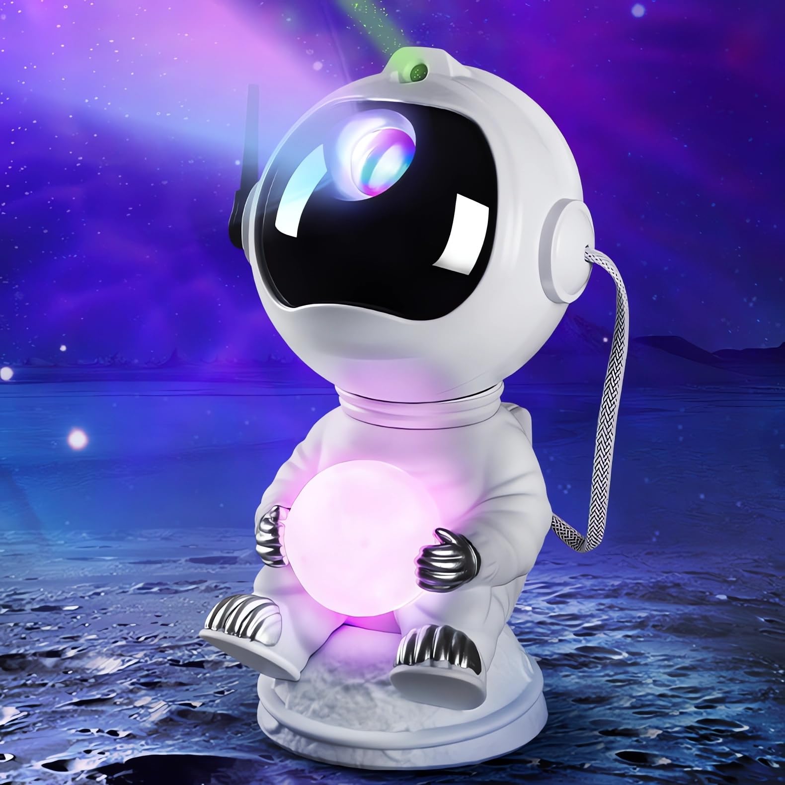 RicecdCAT Spaceman Galaxy Projector with remote control brightens kids' room