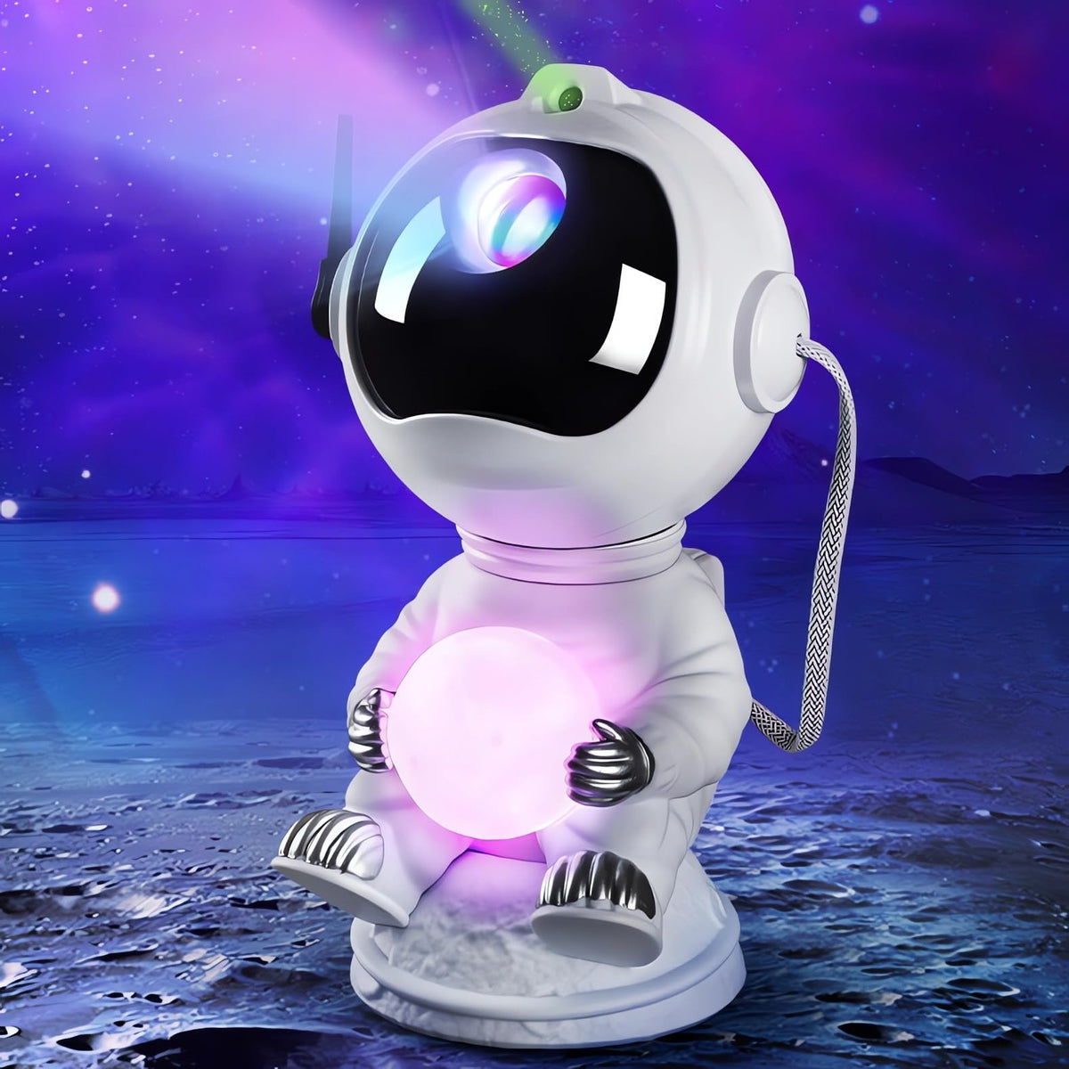 RicecdCAT Spaceman Galaxy Projector with remote control brightens kids' room