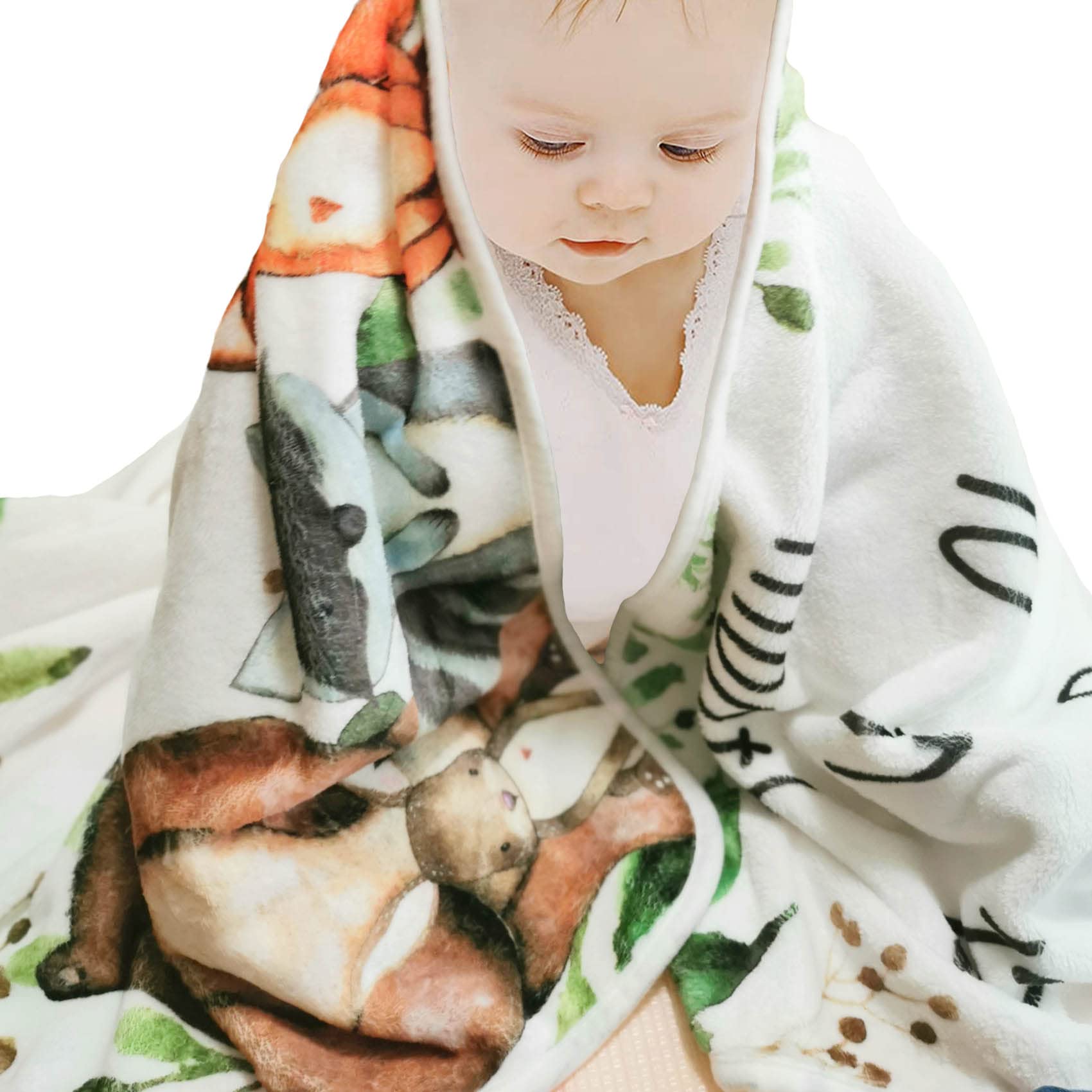 RICEFINE Milestone blanket gift-ready packaging makes a thoughtful baby shower gift.