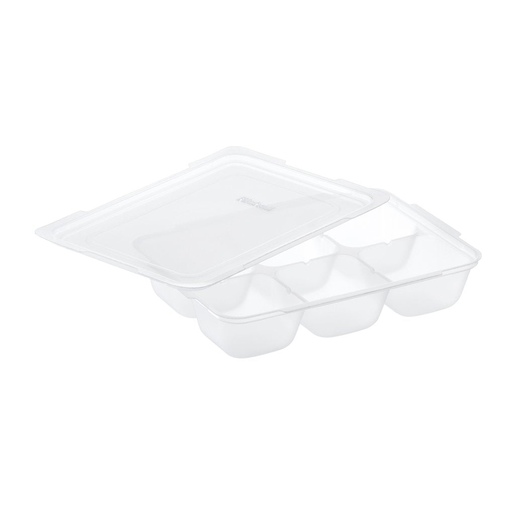 Richell tray stackable design saves freezer space and keeps portions organized.