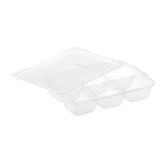 Richell tray stackable design saves freezer space and keeps portions organized.