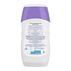Ricitos de Oro bottle label highlighting natural ingredients for calming routine.