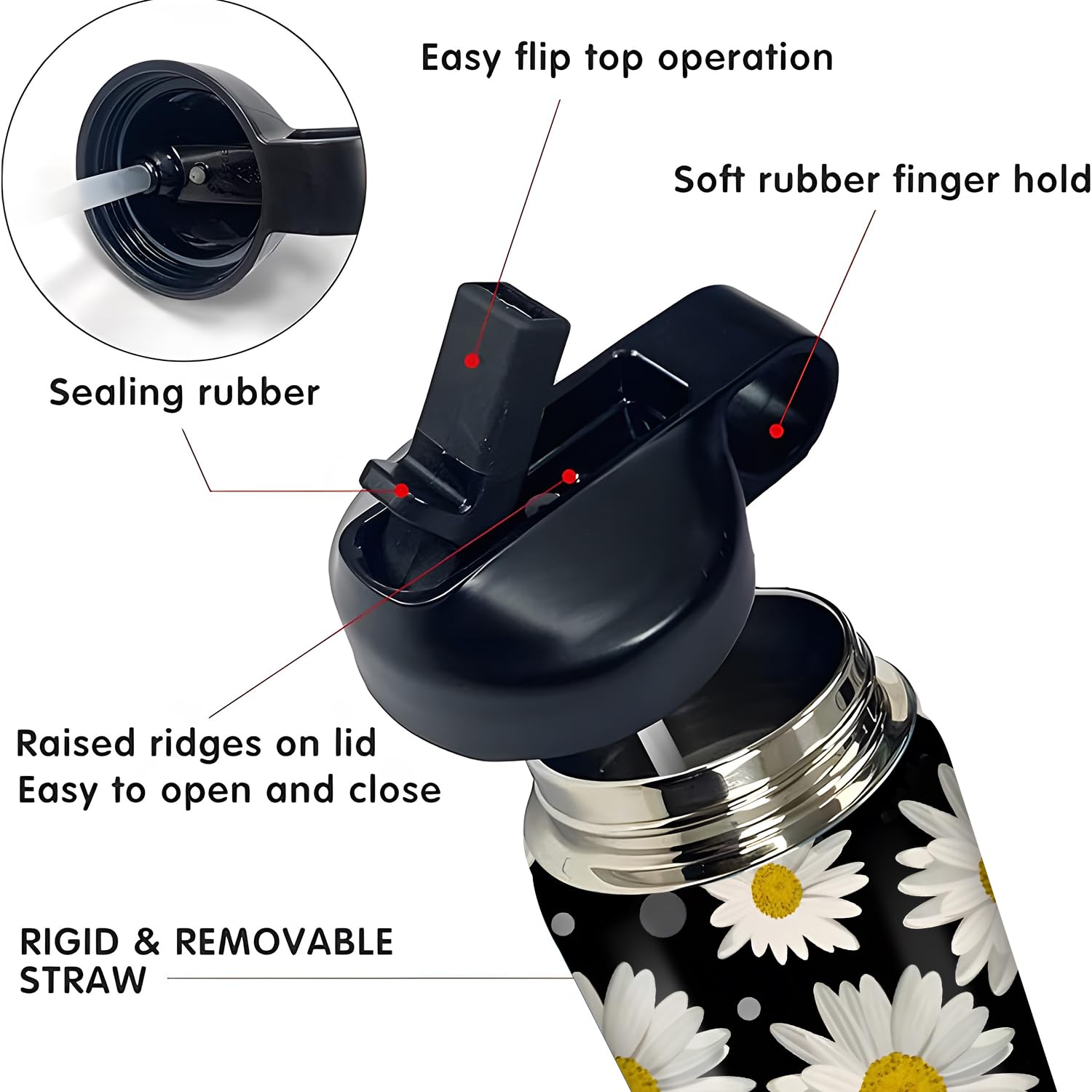 rickyh style insulated stainless steel bottle keeps drinks at the right temperature for outings