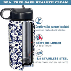Rickyh Style bottle features soft silicone straw for safe sipping